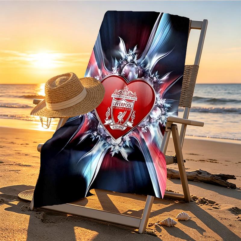 football club.C Print Beach Towel Design, Soft, Lightweight. for Home Bathroom, Spa, Pool, Yoga, Surfing, Camping, Gift for Family, Friend