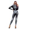 Halloween Costumes, Skeletons, Digital Printing, Slim-fit Onesies, Hot-selling Performance Costumes