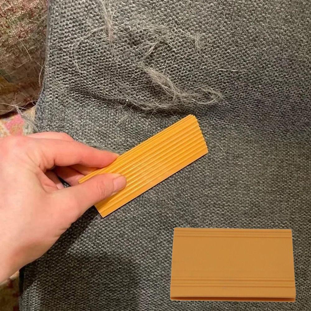 Easy Grip Cat Dog Hair Scraper Reusable Carpet Scraper Durable Pet Hair Remover  for Couch Trimmer