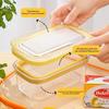 Герметичный контейнер для хранения нарезки масла, органайзер для нарезки сыра, холодильник для сыра, контейнер для хранения с крышкой, многоразовый контейнер для хранения масла