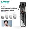 Stainless Steel Rechargeable Electric Hair Clipper Shaver Gradient Fine Trimming with Base Household Electric Shaver Rechargeable Dual-purpose