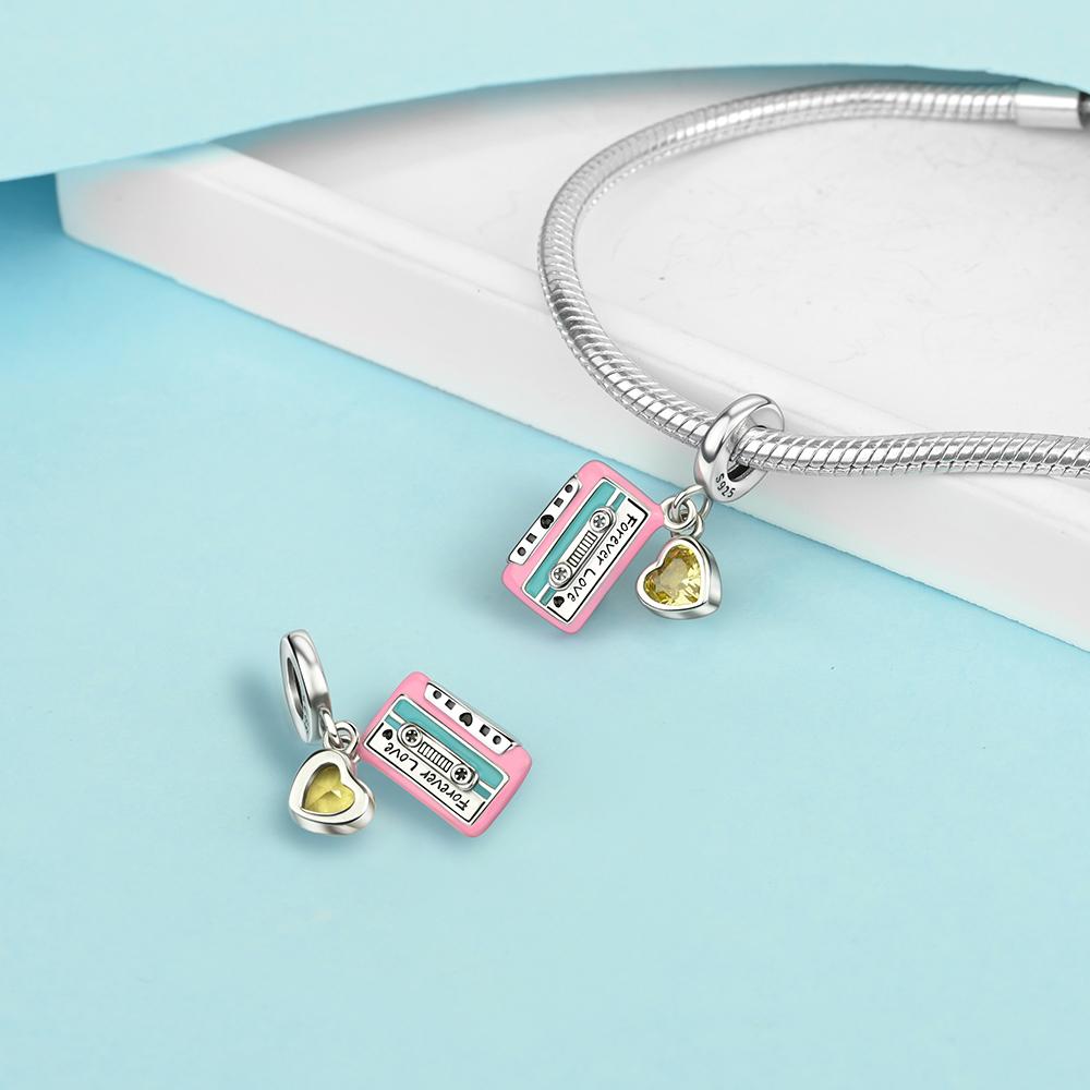 Charms Beads Copper Gramophone French Horn Music Score Drumming Tape Pendants Beads Fit Diy Bracelets Jewelry Gift