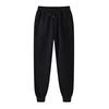 Men Sweatpants Mid-rise Elastic Waist Adjustable Drawstring Sport Pants with Pockets Solid Color Casual Trousers Daily Wear