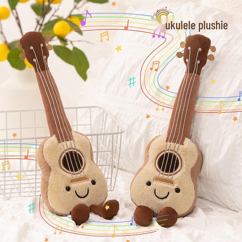 Очаровательная плюшевая кукла-гитара укулеле, реквизит для фото