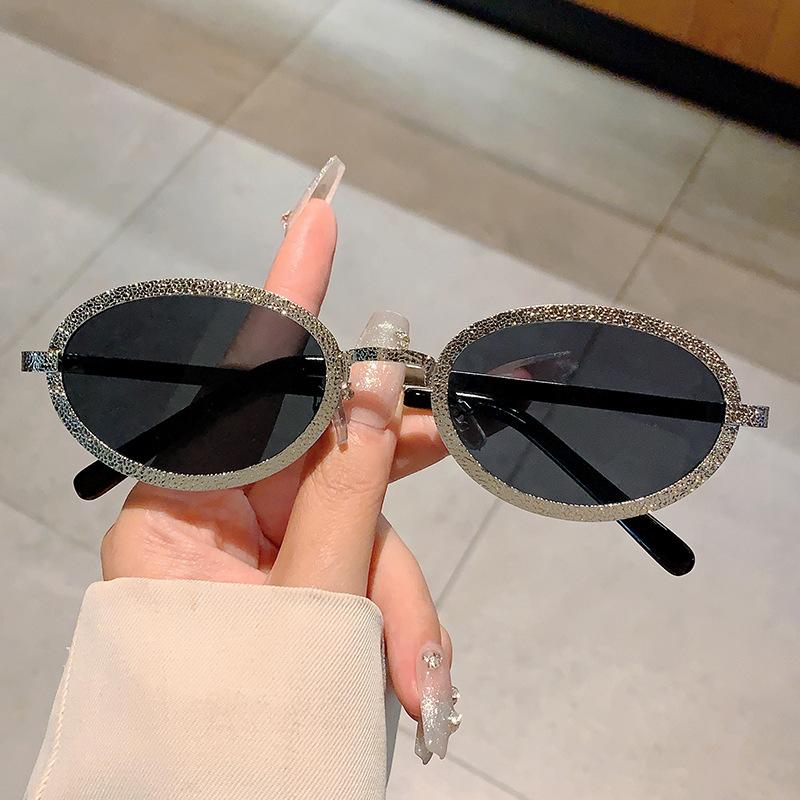 Small Frame Oval Sunglasses Women For Men Vintage Steampunk Trend Sun Glasses Hip Hop Luxury Brand Designer Metal Shades Uv400