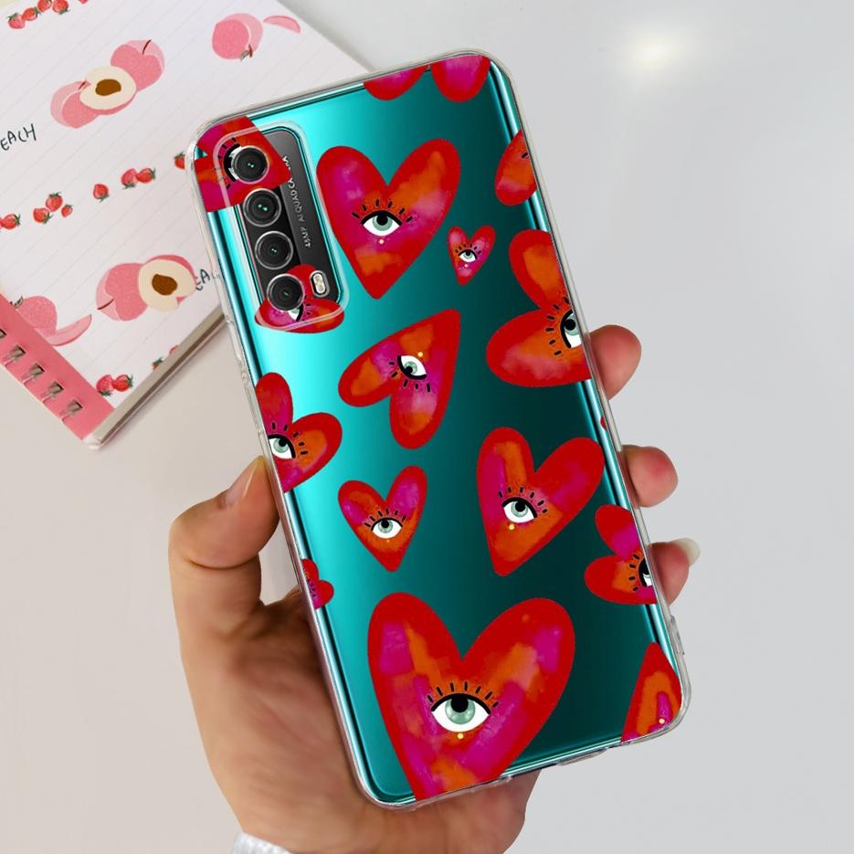 Для Huawei P Smart 2021 Чехол PPA-LX1 PPA-LX2 Новый Модный Расписной Чехол Мягкий ТПУ Чехол для Телефона Для Huawei Y7a Psmart 2021 Coque Capa