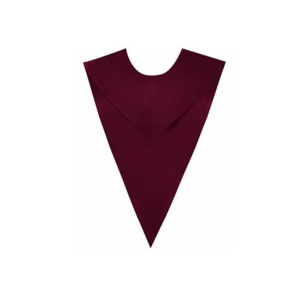 Solid Color Doctoral Stole Plain Academic Celebration Accessories Graduation Stole Adult Kids