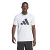 Adidas Train Essentials Feelready Logo Training Short Sleeve Size XL T-Shirt, Men's BXH37, White/Black (IM4373),