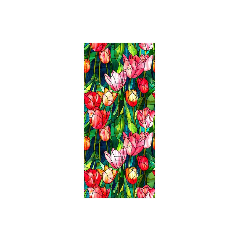 1PC Window Privacy Film Floral Window Film Stickers Non Adhesive Static Cling Glass Stickers