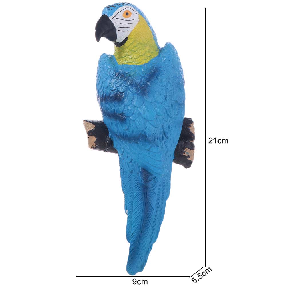Поделки Смола Статуэтка Попугая Настенная Креативные DIY Садовые Скульптуры Искусственные Изысканные Фигурки Птиц Цветочный горшок