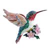 Yousheng 2D Acrylic Hummingbird Hanging Decoration Indoor Outdoor Garden Yard Window Wall Hanging Flat Flower Colorful Bird Ornament
