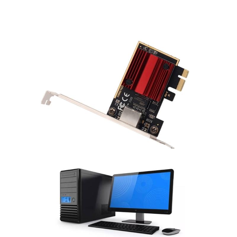 2.5GB PCIe Networking Card RTL8125 Chip 2.5G Ethernet Interfaces Wlan Adapter Wake On LAN 10/100/1000/2500Mbps