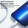 Fast Charging Cable 3-in-1 Anti-Winding with Smart Chip 66W 6A Multi-Device Support Charging Cable Phone Supplies
