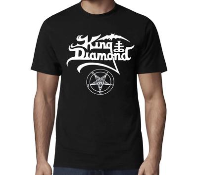 KING DIAMOND CD LGO БЕЛЫЙ ПЯТИКОНЕЧНЫЙ ЛОГОТИП Официальная РУБАШКА 2XL Новый mercyful fate