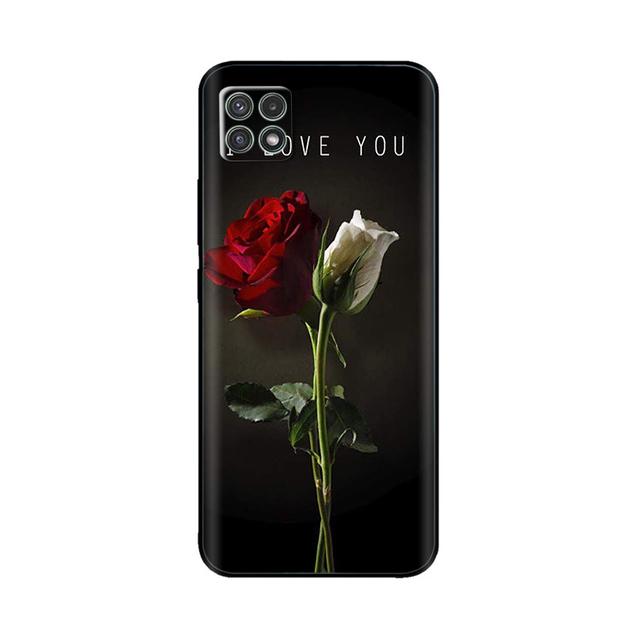 Чехол для Samsung A22, силиконовый мягкий чехол из ТПУ для телефона Samsung Galaxy A22 5g 4g Galaxya22 A 22, защитный бампер с цветочным принтом