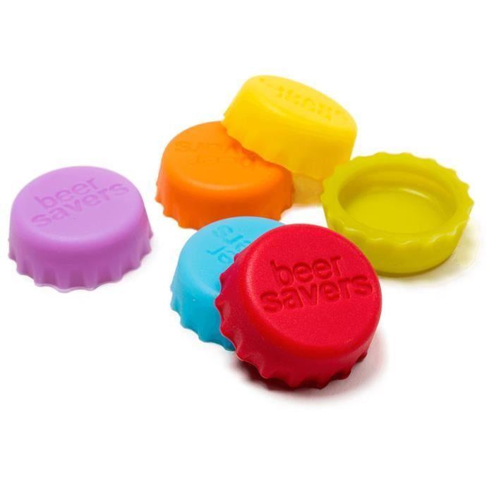Bouchons pour Bouteilles de Bière - SHOP-STORY - Lot de 6 - Couleurs Aléatoires - Garantie 1 An - Livraison 48H