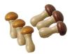 Speed Mao Natural Wood Cute Chopstick Set of 2 Colors Mushroom-Shaped Rests, 6,