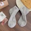 3Pairs Sweet Embroidered Bear Socks Ins Style Short Tube Socks Women Cute Sweet Ankle Socks  Lady