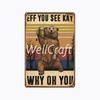[ WellCraft ] 20*30cm You Are My Sunshine Cat Metal Poster Tin sign Vintage Wall Plaque Decor WX-62-1