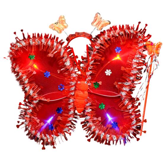 Крылья бабочки, светящиеся яркие цвета, тонкая работа, детский наряд, крылья бабочки, фестивали, вечеринки, дни рождения