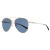 Shinola Unisex Flexon Pilot Sunglasses Sh2101sl 781 Gold Silver 56mm 781