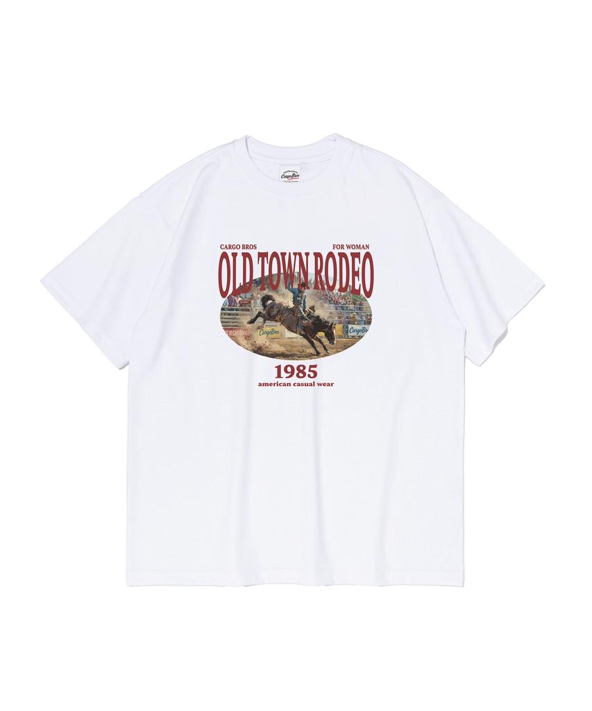 CARGOBROS ДЛЯ ЖЕНЩИН Футболка с коротким рукавом Old Town Rodeo (белый)