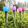 6XGarden Tulip Flower Shape LED Solar Powered Lights Outdoor Yard Standing Decor