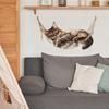 Креативный гамак котенок спальня гостиная прихожая дом фон украшение наклейки на стену
