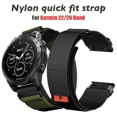 QuickFit 22 мм 26 мм тактический наружный нейлоновый ремешок для Garmin Fenix 7X 6X Pro 5X Plus/Quatix/Mk2/Enduro 2/Instinct 2X ремешок для часов