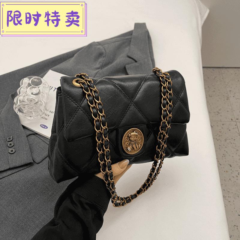 Весенняя высококлассная сумка Maillard для通勤, женская новая модная сумка на плечо с ромбовидной цепочкой, сумка-мессенджер