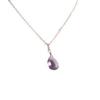 Bebe Lapin Large Amethyst Pendant Necklace with 14K Gold-Filled Chain, February Birthstone (Gift Boxed)