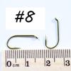 50 шт. крючок для мокрой мушки для рыбалки нахлыстом, 2X прочный проволочный крючок-нимфа, бронзовая отделка, материал для связывания мушек, размер 8, 10, 12, 14, 16
