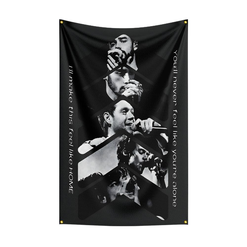 3x5 Ft Heavy Rock Oone Directions 1d Flag Polyester Digital Printing Banner For Bedroom Wall Art Out Door Tapestry Decoration