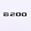 Gloss Black Rear Trunk Emblem Badge For Mercedes-O2 B180 B200 B220 B260 3D Logo Sticker Replacement Car Styling Accessories YT3