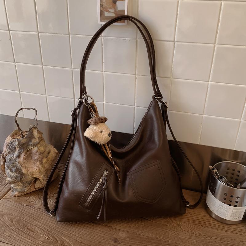 Сумка-тоут большой вместимости, нишевая повседневная сумка подмышку, сумка для поездок на работу через плечо или с двумя лямками