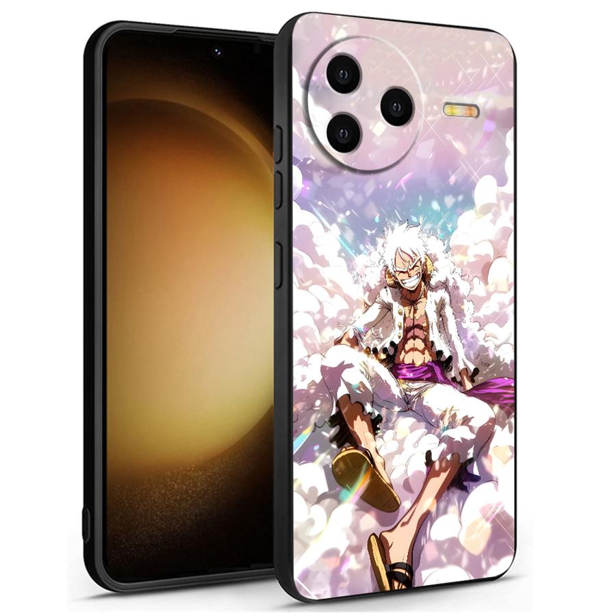 Чехол для Xiaomi Redmi 13C 9 K40 K80 Pro A3 A1 A2 Plus 14C 10 12C A5 A4 Черный Мягкий Чехол для Телефона One Piece Крутой Луффи