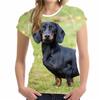 Модная женская футболка с милым животным, собакой, 3D-принтом для девочек/женских футболок, летняя одежда с круглым вырезом и короткими рукавами, одежда оверсайз, топ, горячая распродажа