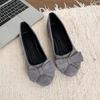 Женские туфли на плоской подошве Модные женские туфли с бантом Slip on Flat Sweet Hollow Летние женские туфли