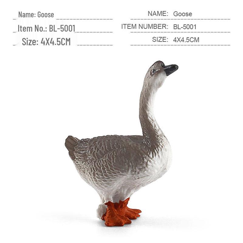 Набор миниатюрных моделей сельскохозяйственных животных для трансграничной торговли: Куры, Утки, Гуси, Коровы и другие