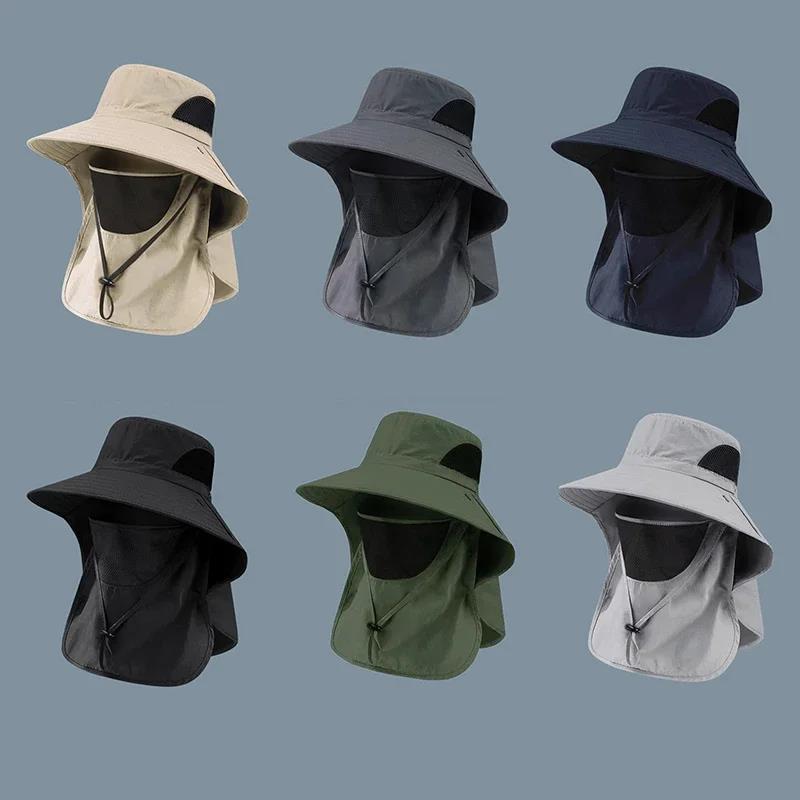 UV Protection Bucket Hat - Summer Fishing Cap With Neck Flap For Men Women Outdoor Hiking Camping Sun Shield