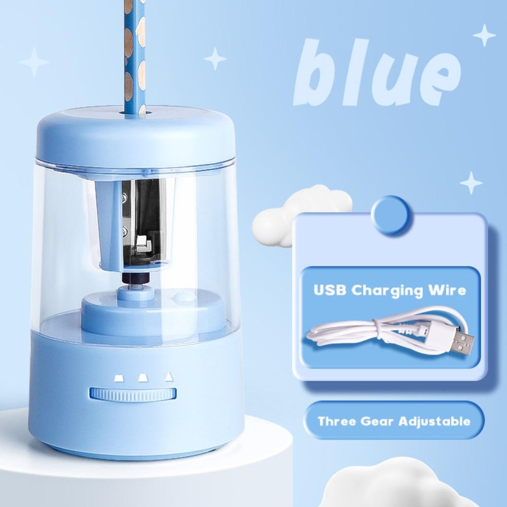 Three Gear Adjustable Electric Pencil Sharpener Pencil Sharpening Tool  Student Gift