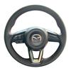 Сделай сам Черная искусственная кожа Чехол на руль автомобиля Для Mazda 3 Onxeira CX4 Atenza CX5 CX30 Аксессуары для интерьера Удобный