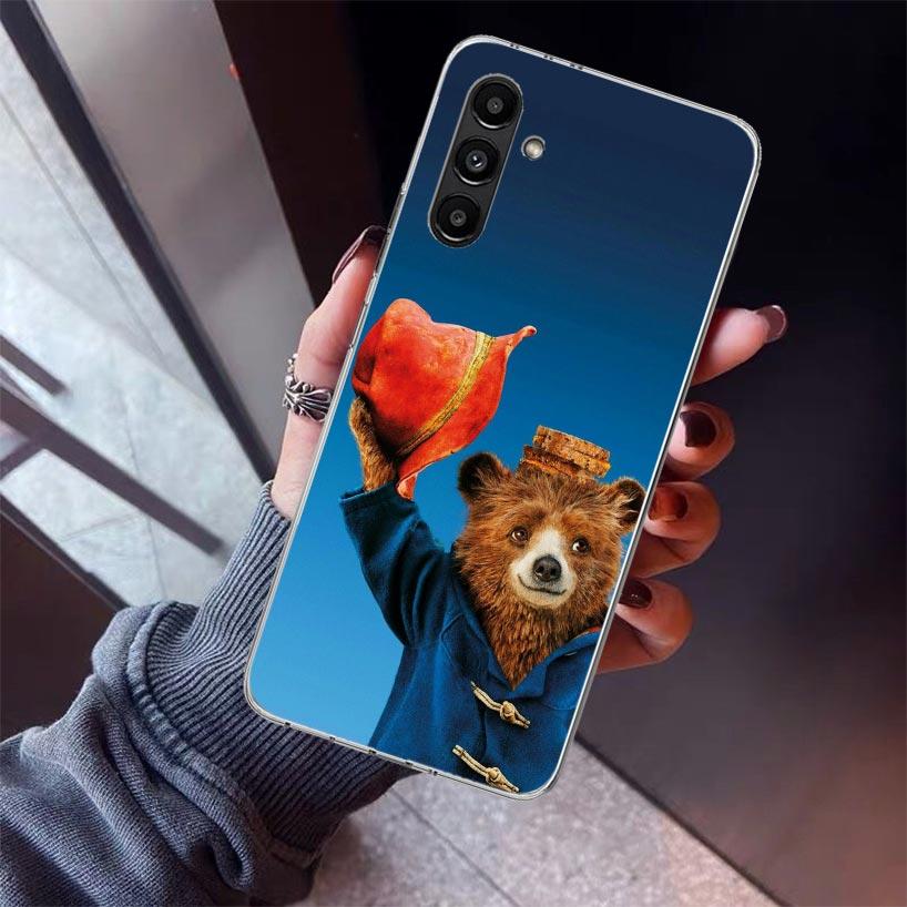 Cute P-PaddingtonS Bear Phone Case For Samsung Galaxy A17 A16 A15 A14 A13 A57 A56 A55 A54 A53 A37 A36 A35 A34 A33 A26 A25 A24 A2