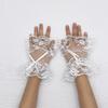 Black Short Lace Gloves Lolita Costume Accessories Gloves Halloween Bridal Wedding Gloves