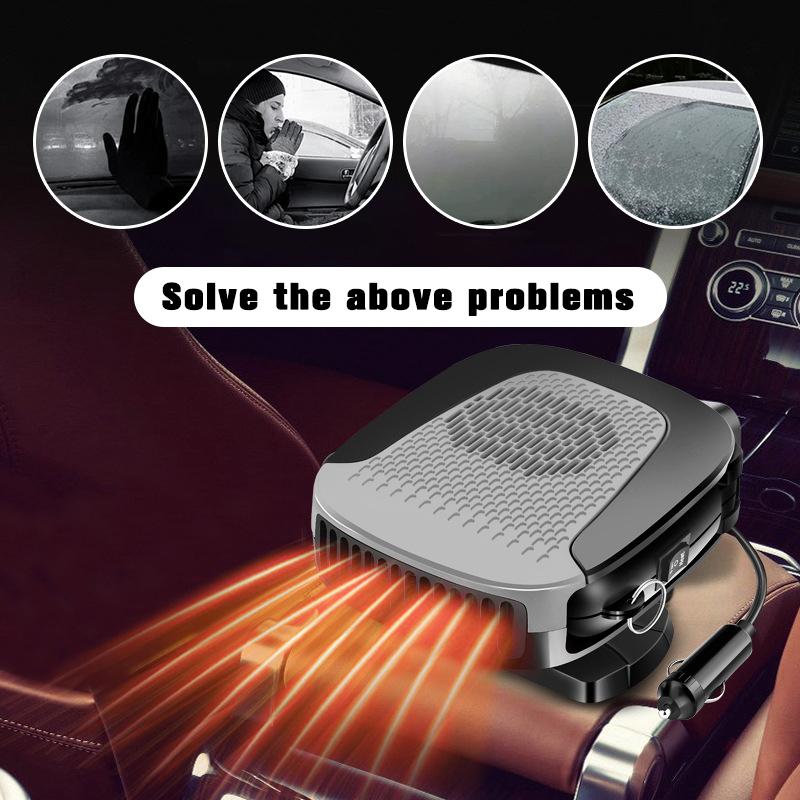 Автомобильный обогреватель 12 В 150 Вт портативный автомобильный обогреватель вентилятор 2 в 1 охлаждение быстрый нагрев автоматический обогреватель лобового стекла автомобильный противотуманный обогреватель