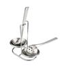 304 Stainless Steel Double Ladles Holder Vertical Spoon Rest Cooking Utensils Stand