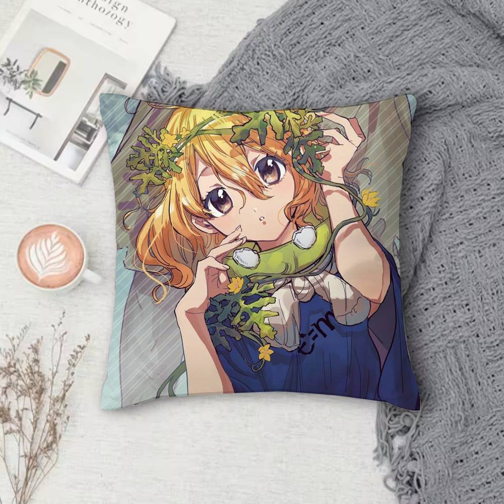 D-Dr. Stone Double-Sided Printed Square Pillow Cover Decorative Cushion Cover For Sofa Bedroom Bedside