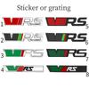 Для VRS Grill Sport Metal 3D наклейка для V/w Skoda Rapid Yeti, для Octavia Fabia, передняя решетка автомобиля, наклейки с эмблемами