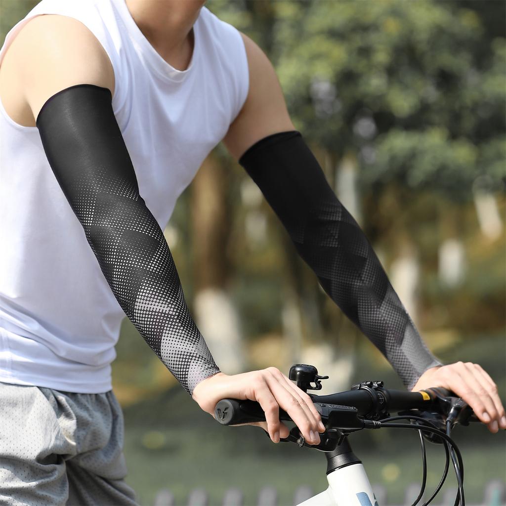 Summer Sunproof Arm Sleeves IceSilk Breathable Arm Sleeves HotDay Cycle Riding Sports Cooling Arm
