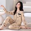 Пижама женская весенне-осенняя из чистого хлопка с длинными рукавами, женский весенний тонкий хлопковый комплект для дома